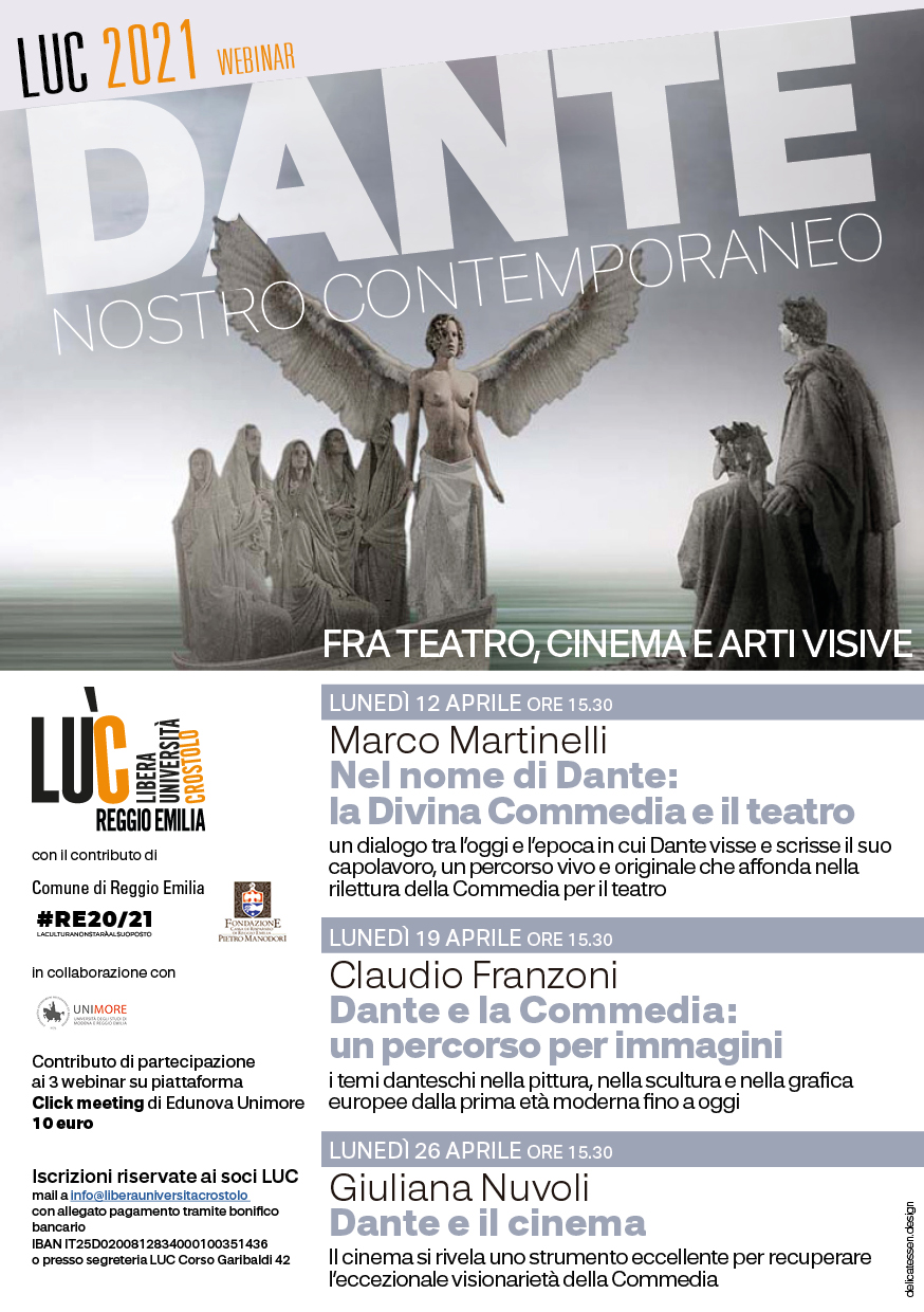 Giuliana Nuvoli, “Dante e il cinema”, LUC 2021, webinar, Reggio Emilia, 26 aprile 2021, ore 15.30