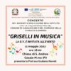 “Griselli in musica”, concerto dei docenti e degli alunni dell’Istituto, presenta Giuliana Nuvoli, 11 maggio 2022, ore 18, Chiesa di Sant’Andrea, Casale Marittimo.