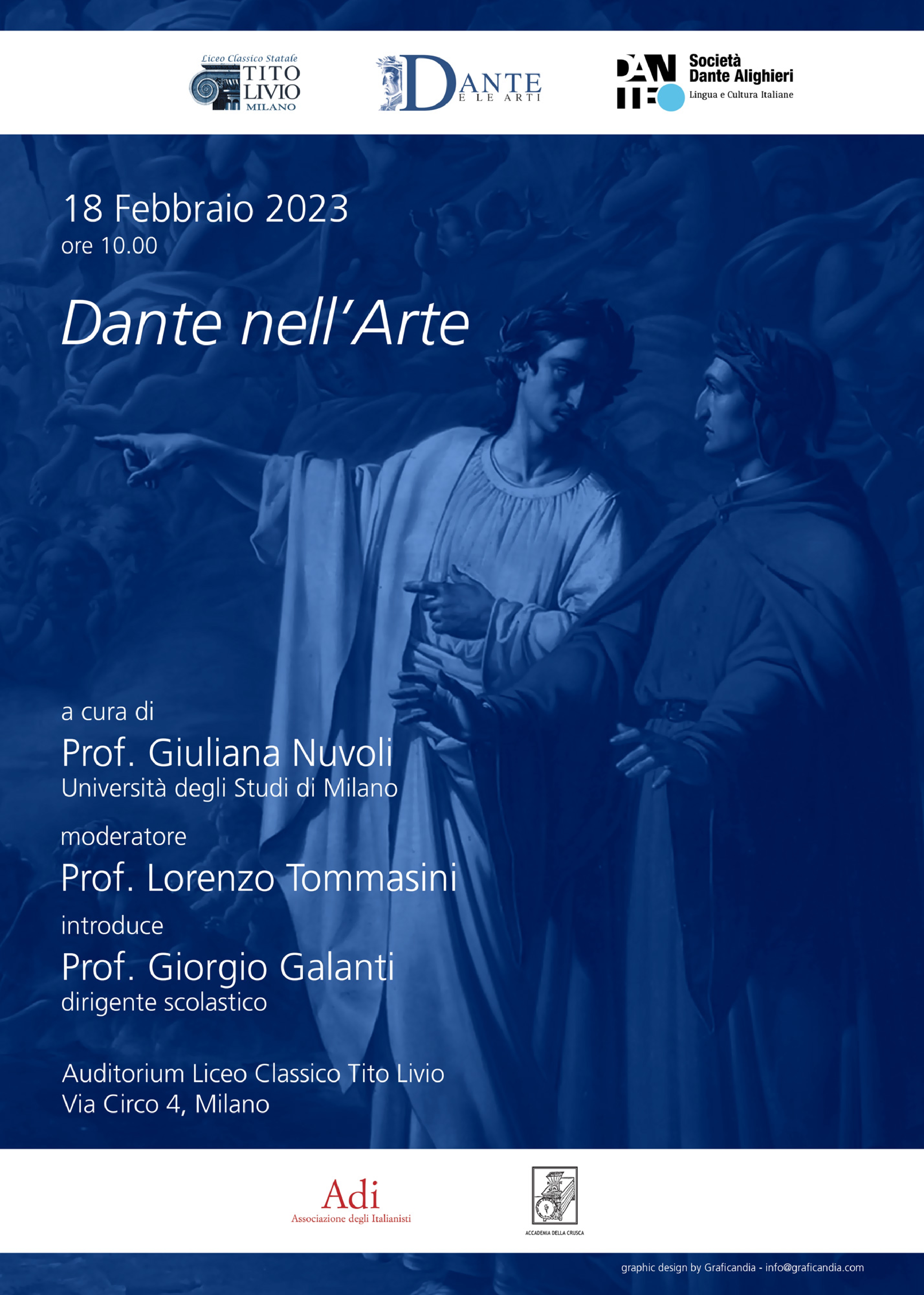 Giuliana Nuvoli, “Dante nell’arte”, Auditorium Liceo Classico Tito Livio, Milano, 18 febbraio 2023, ore 10
